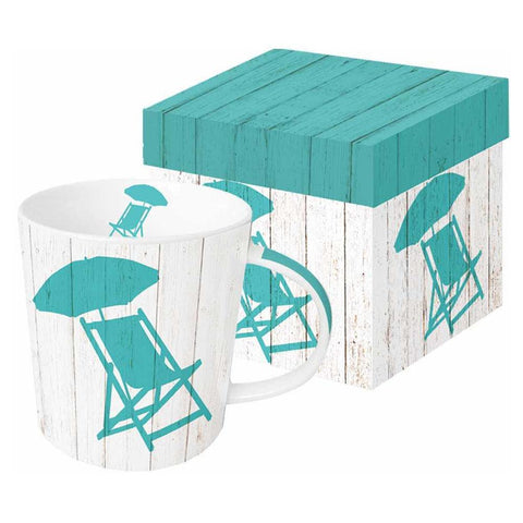 Cabana Beach Chair Gift-Boxed Mug