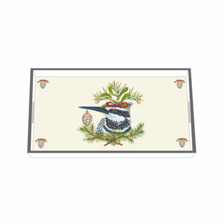 Kingfisher Holiday Wood Vanity Tray