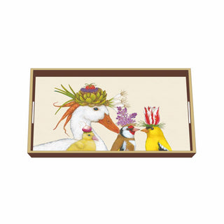 Garden Romance Wood Vanity Tray