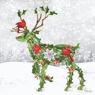 Reindeer Topiary Beverage Napkins