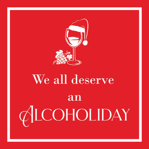 Alcoholiday beverage napkin