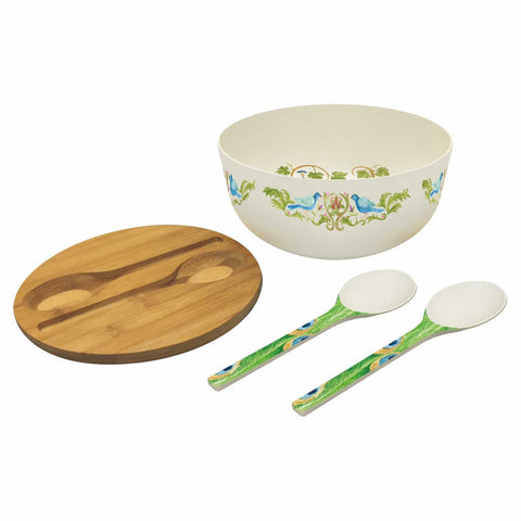 Bodrum Bamboo Salad Bowl Set