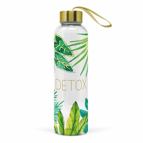 Detox Glass Water Bottle