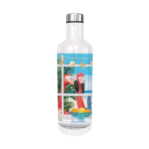 Oceanview Flamingos Water Bottle