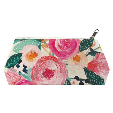 La Belle Rose Canvas Cosmetic Bags