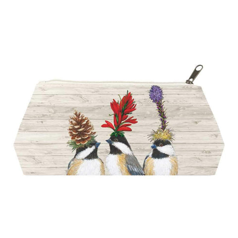 The Chickadee Sisters Canvas Cosmetic Bags