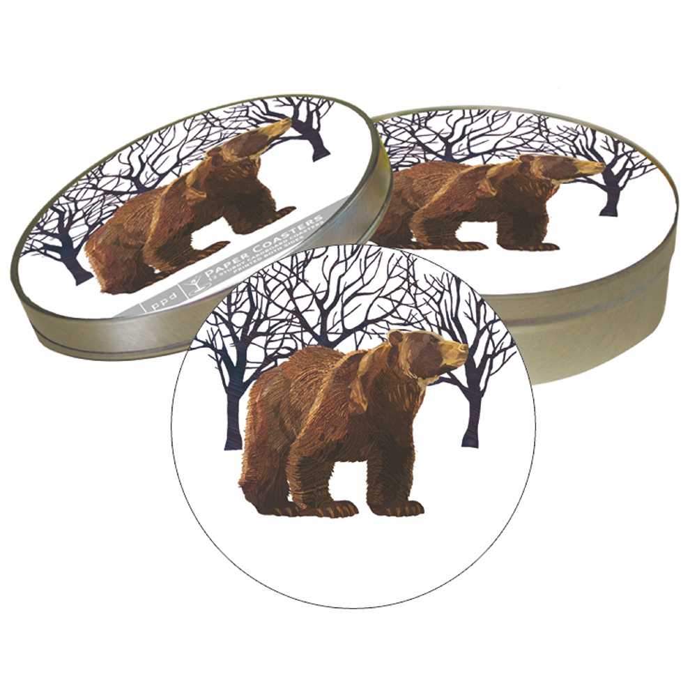 Winter Bear Coaster Set