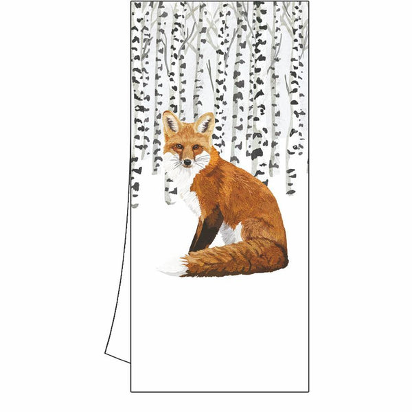 Red Fox and Sprigs Kitchen Towel Set of 2 — Horse and Hound Gallery