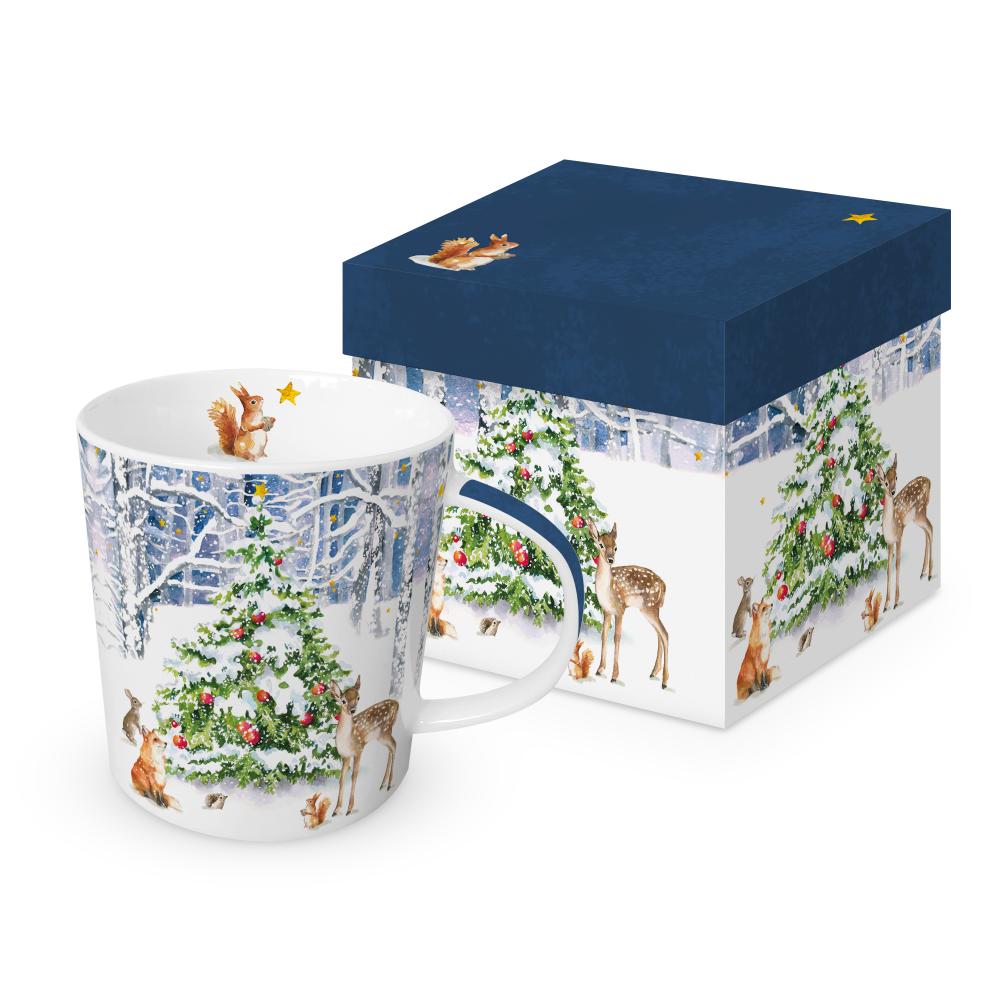 PPD PAPERPRODUCTS DESIGN PORCELAIN GIFT BOXED MUGS SET WINTER IMPRESSIONS