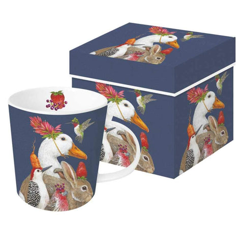  Paperproducts Design Decorative Bone China Mug Gift Box Set -  Beverages, Hot, Cold Drinks, Tea – Artistic Designs, Decorated Mugs – 13.5  Ounces, Vicki Sawyer Goldfinch Couple Design : Home & Kitchen