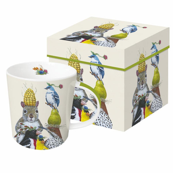 Feathers Gift-boxed mug with coaster