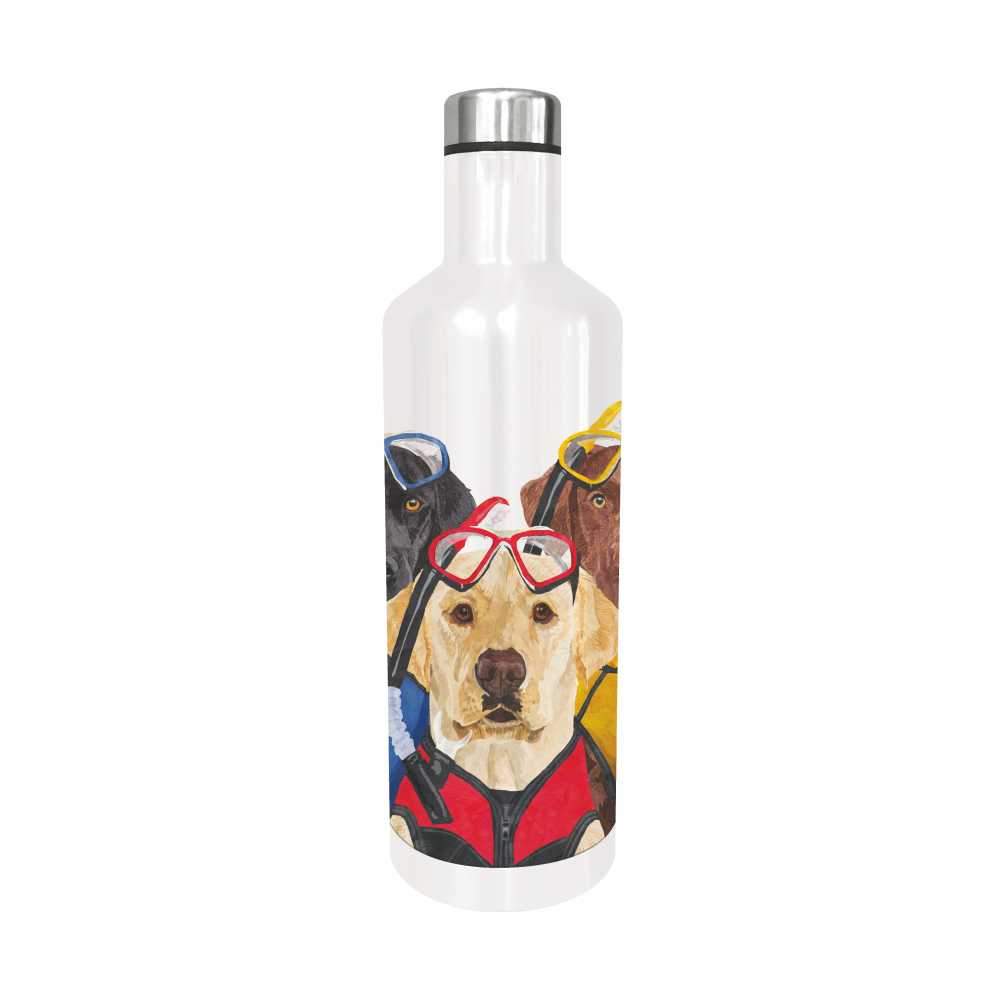 Water bottle outlet with dog design